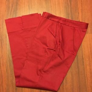 KAREN Kane Sz 8 Wine Red Capris Midrise #375